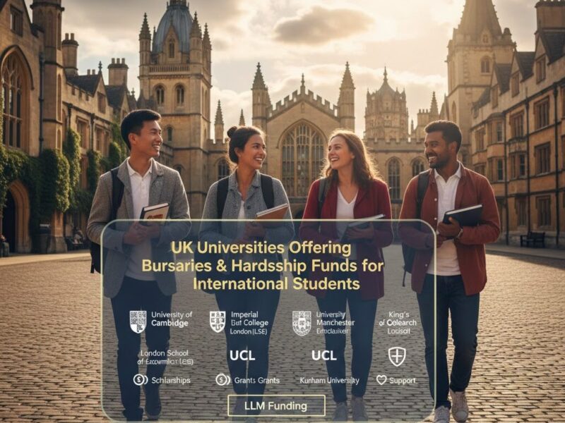 UK Universities Offering Bursaries and Hardship Funds