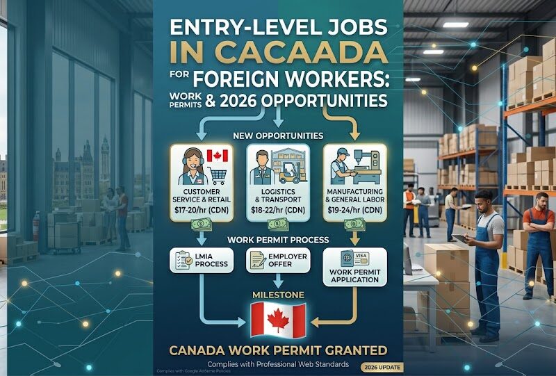 entry level jobs in Canada for foreign workers
