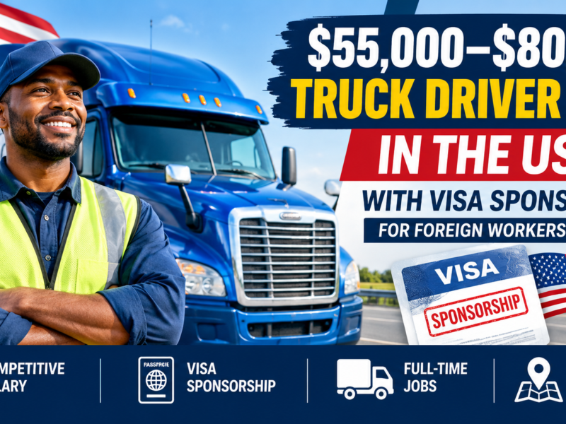 55000–80000 Truck Driver Jobs in the USA