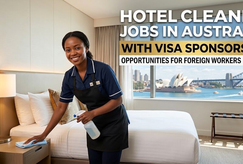 Hotel Cleaner Jobs in Australia With Visa Sponsorship